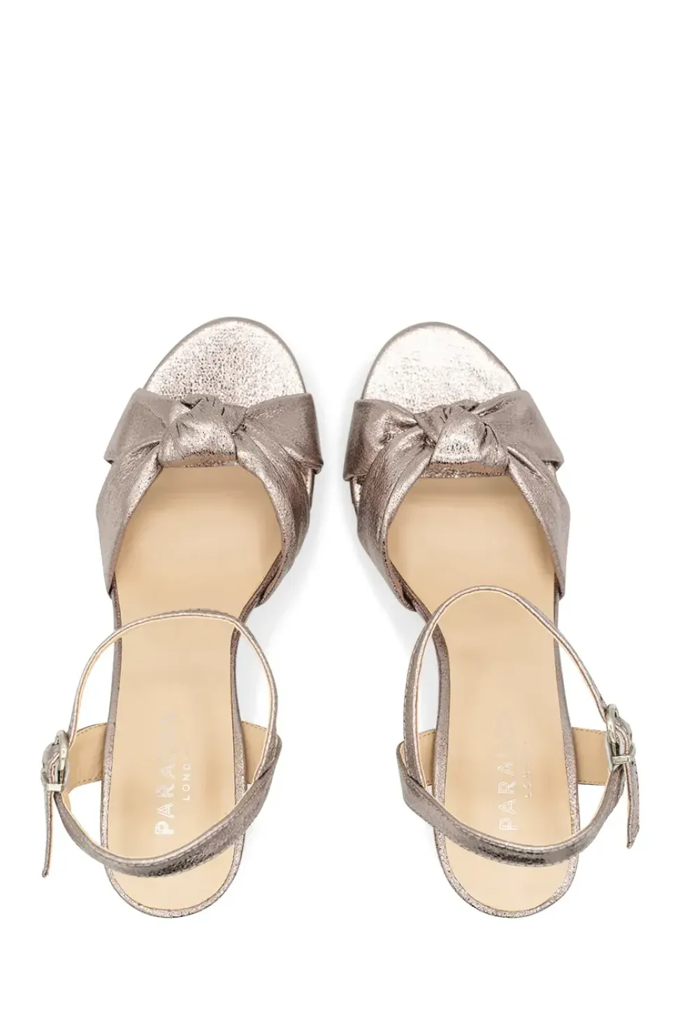 Metallic 'Lani' Platform Sandals
