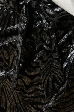 Metallic Zebra Mini Skirt