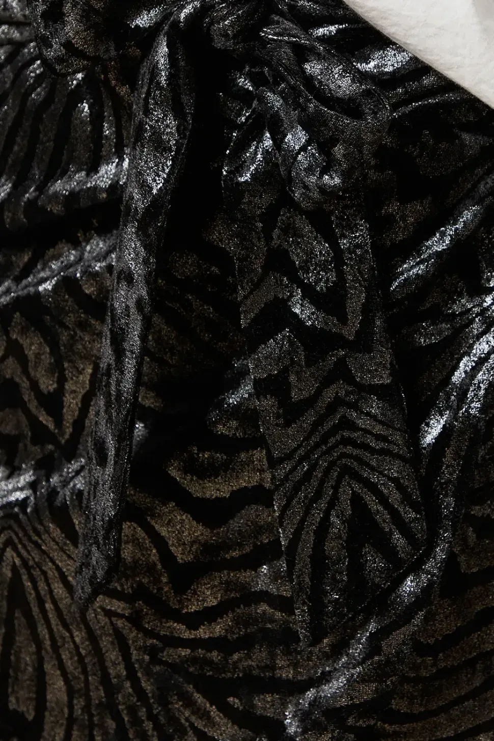 Metallic Zebra Mini Skirt