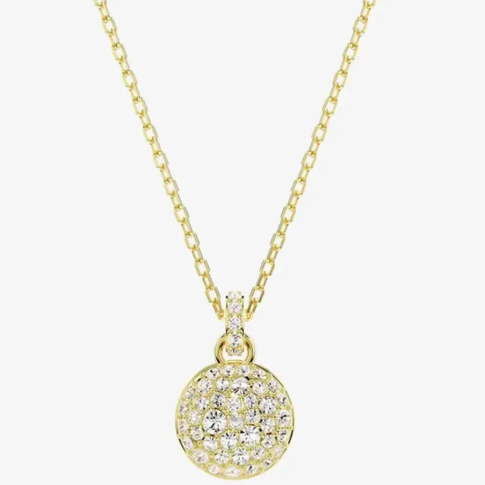 Meteora Gold Plated White Crystal Necklace 5683443
