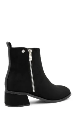 Micro Suede 'Ainsley' Mid Block Ankle Boot