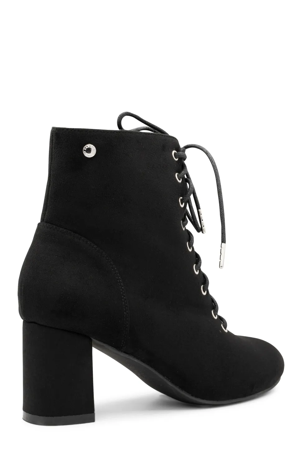 Micro Suede 'Amanda' Mid Block Ankle Boot