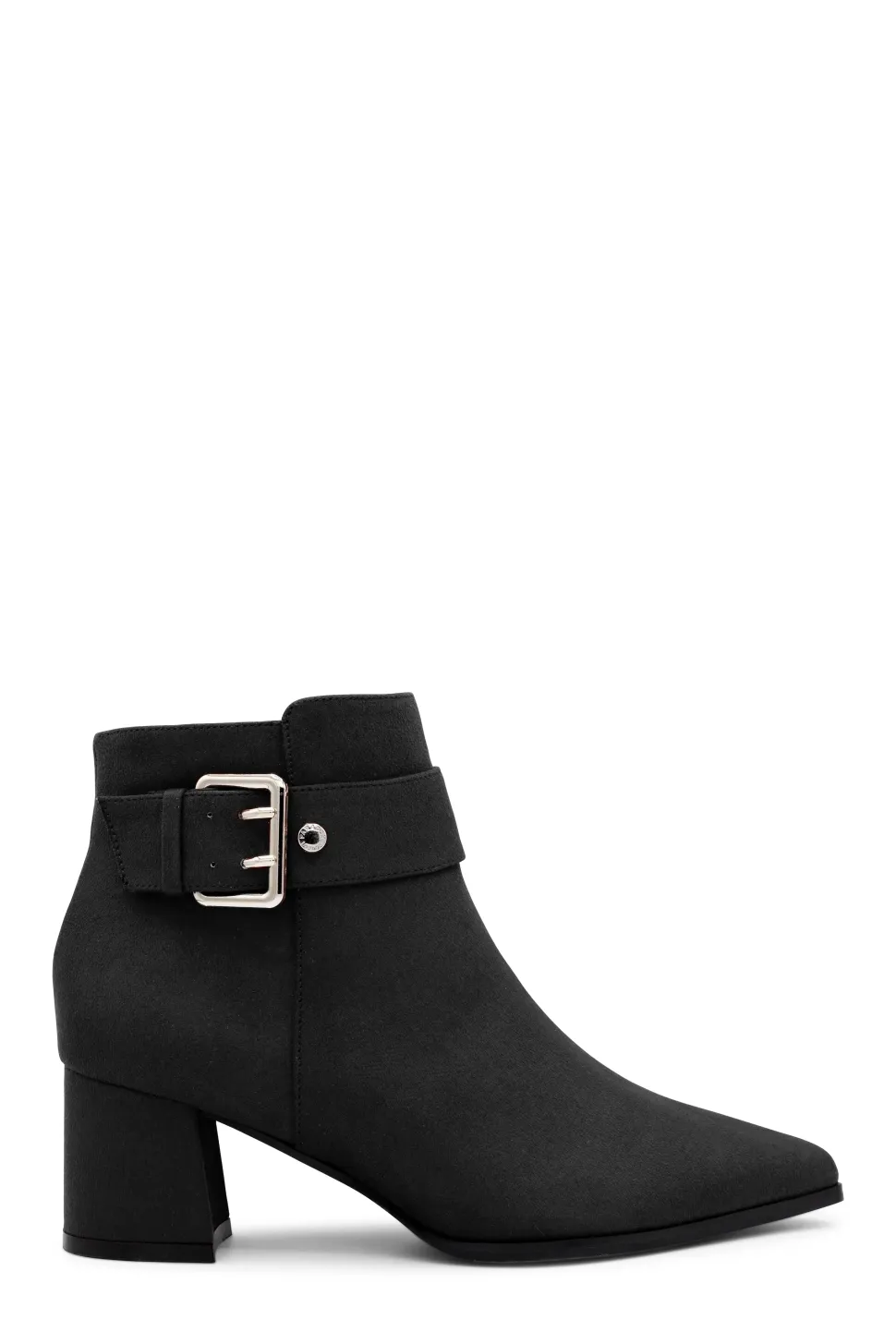 Micro Suede 'Aspen' Mid Block Ankle Boot