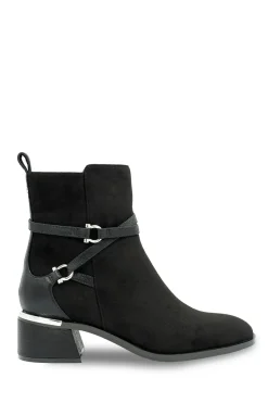 Micro suede 'Avalon' Low Block Heel Ankle Boot
