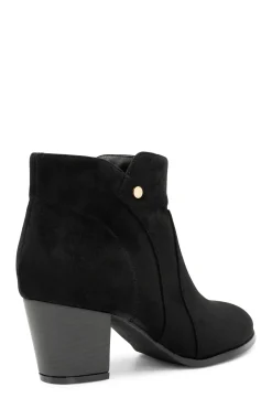 Micro Suede 'Beatrice' Wide Fit Mid Heel Ankle Boot