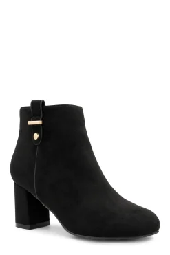 Micro Suede 'Billie' Wide Fit Mid Heel Ankle Boot