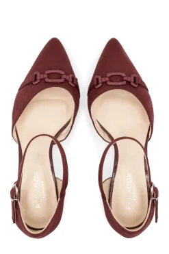 Micro Suede 'Farina' Wide Fit Mid Block Heel Ankle Strap Heel