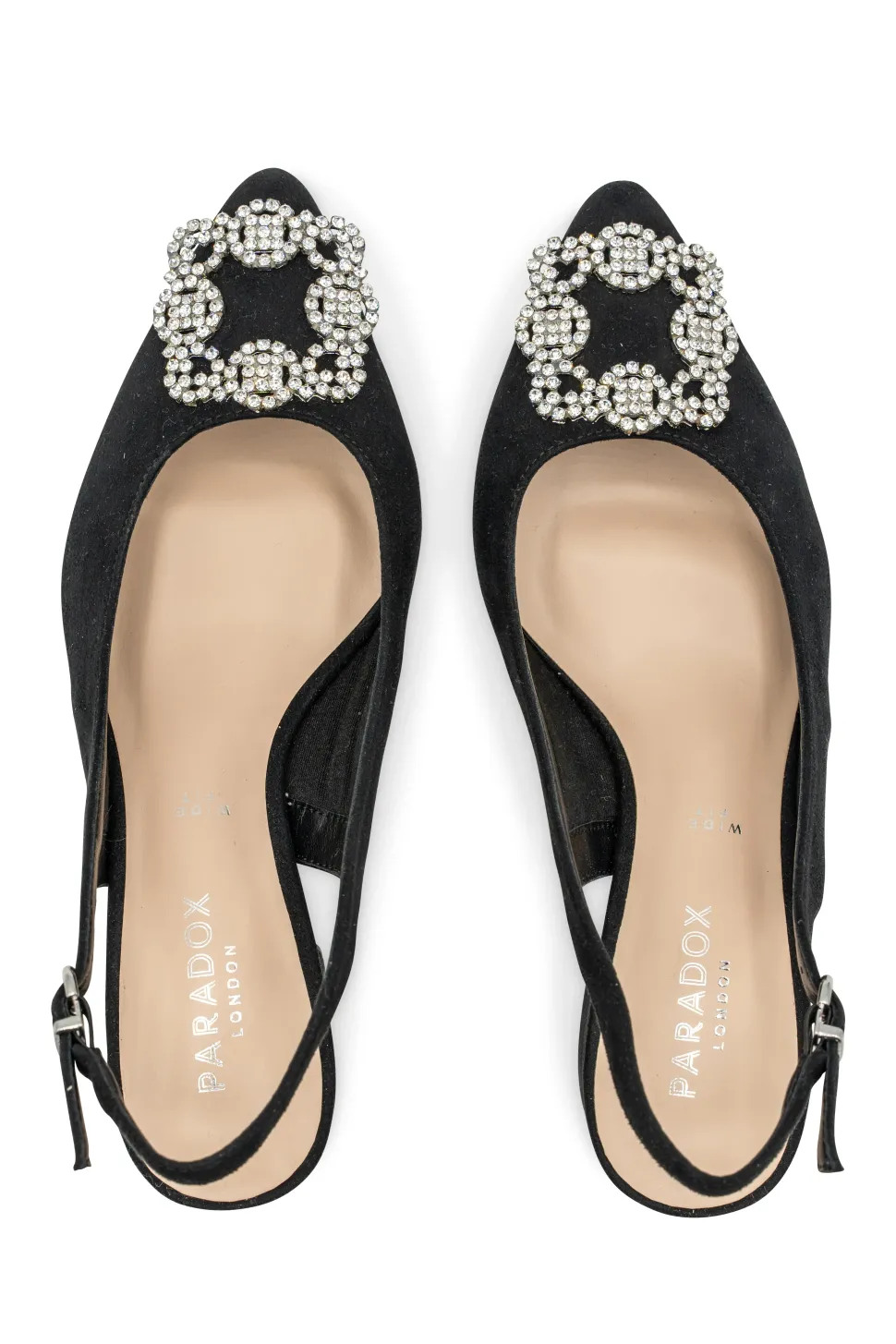 Micro Suede 'Fylls' Wide Fit Mid Block Heel Slingback Heel