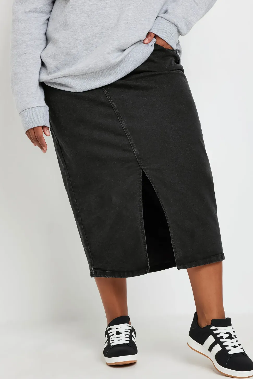 Midi Denim Skirt