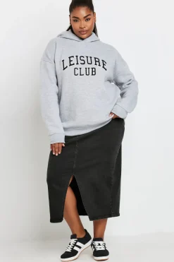 Midi Denim Skirt