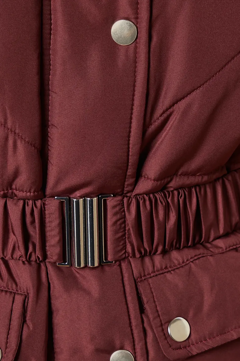 Midi Luxe Quilted Padded Puffer Belted Coat