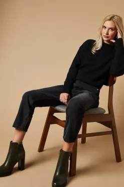 Mika Buckle Detail Side Zip High Block Heel Platform Ankle Boot