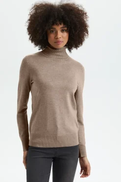 Mila Rollneck Pullover-Plain