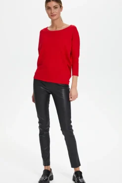 Mila Round Neck Pullover-Plain