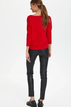 Mila Round Neck Pullover-Plain