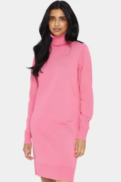 MilaSZ Rollneck Knee Length Knit Dress-