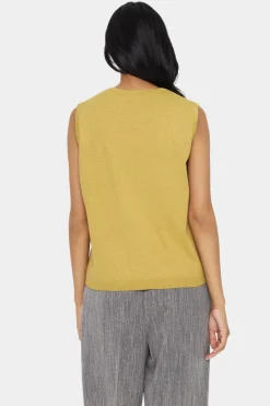 MilaSZ Sleeveless Knitted Crew Neck Vest-