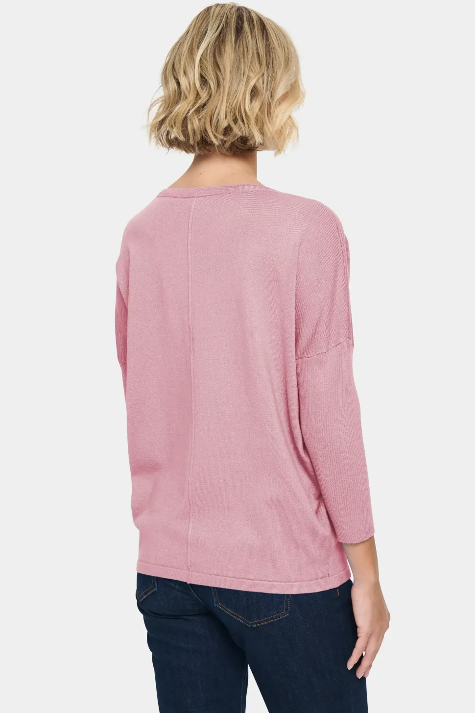 MilaSZ 3/4 Sleeves Knitted Pullover-