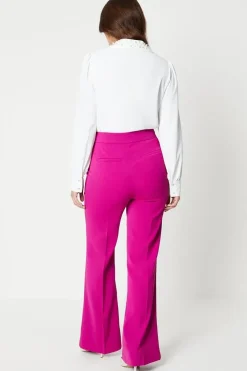 Military Button Detail Kickflare Trouser