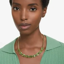 Millenia Green Gold Plated Necklace 5671255
