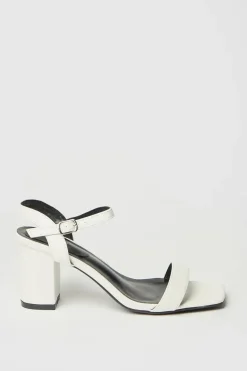 Mimosa High Block Heel Barely There Sandals
