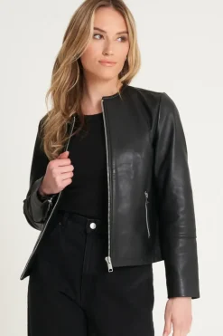 Minimal Leather Jacket