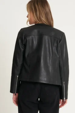 Minimal Leather Jacket