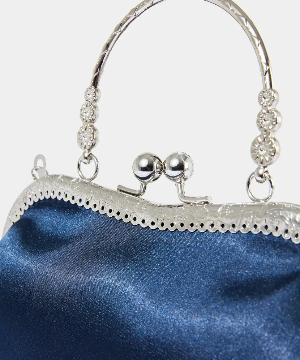 Mini Satin Frame Evening Bag