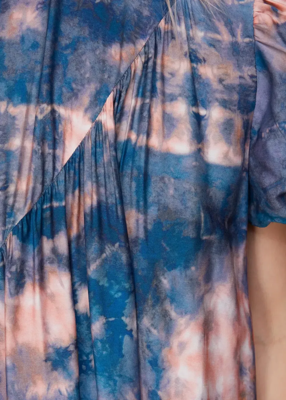 Mirrored Tie Dye Trapeze Dress-Tie Dye