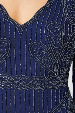 Mirror Embellished Mini Dress