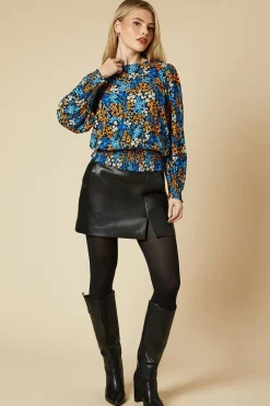 Mix & Match Floral Shirred Hem Top
