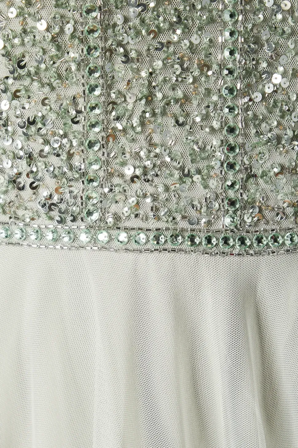 Mixed Gem Halterneck Tulle Skirt Bridesmaid Dress