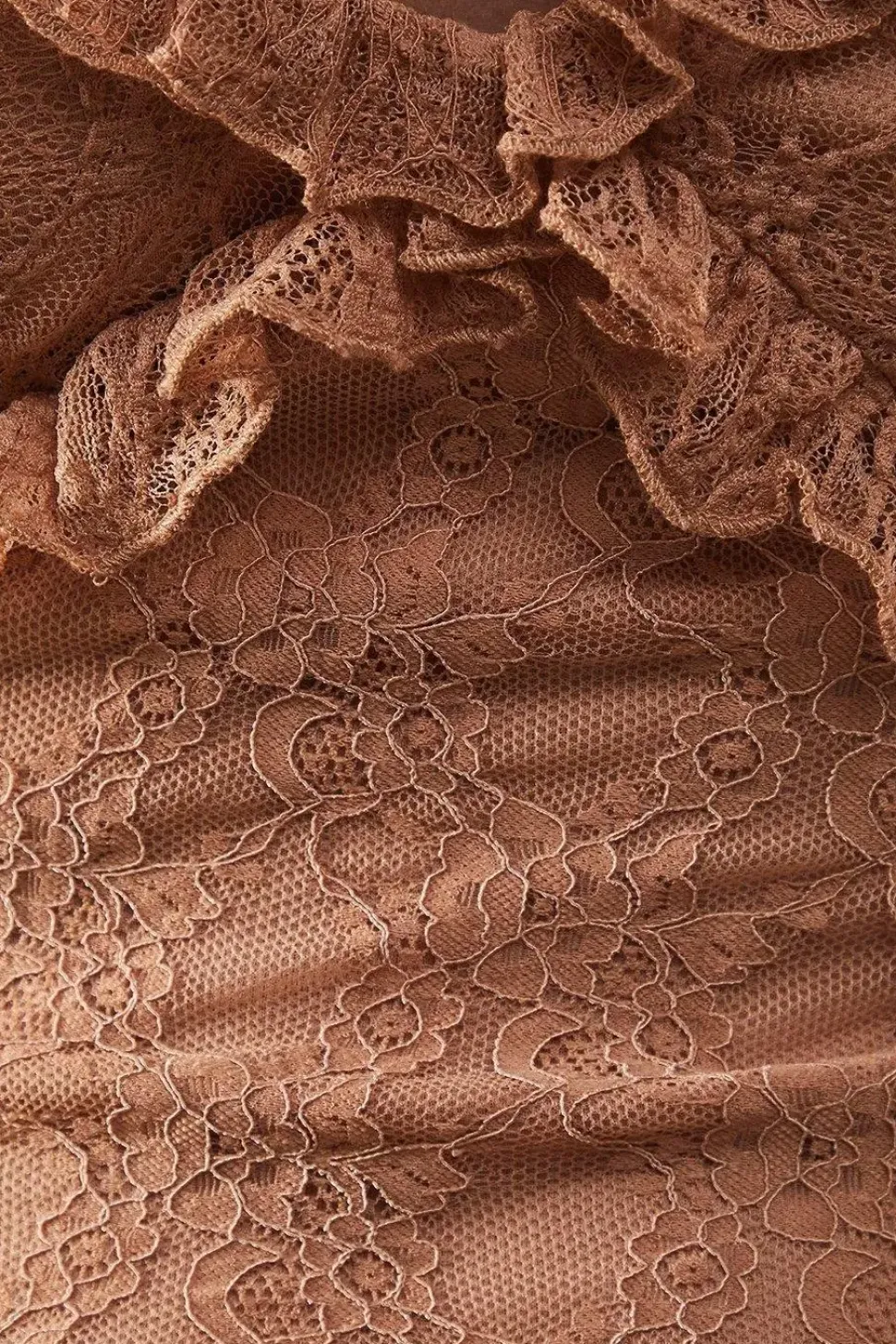 Mixed Lace Sweetheart Neck Maxi Dress