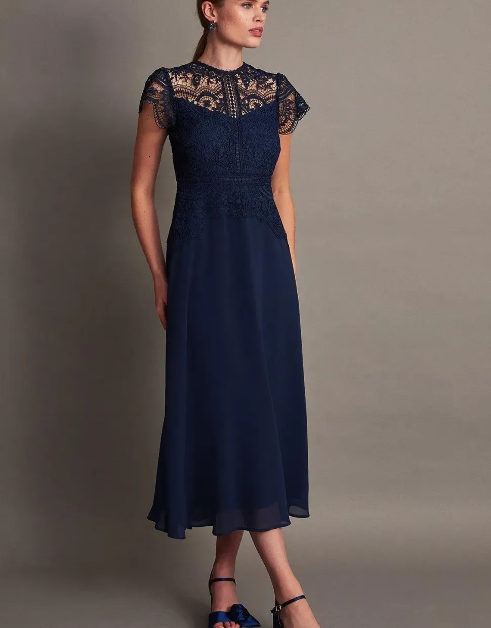 Monica Lace Midi Dress