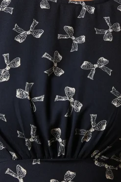 Mono Bow tea blouse