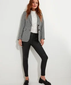 Monochrome Dogtooth Co-Ord Jacket