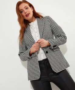 Monochrome Dogtooth Co-Ord Jacket