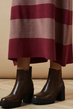Monty Chunky Heeled Casual Chelsea Ankle Boots