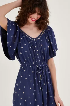 Motif Print Romper