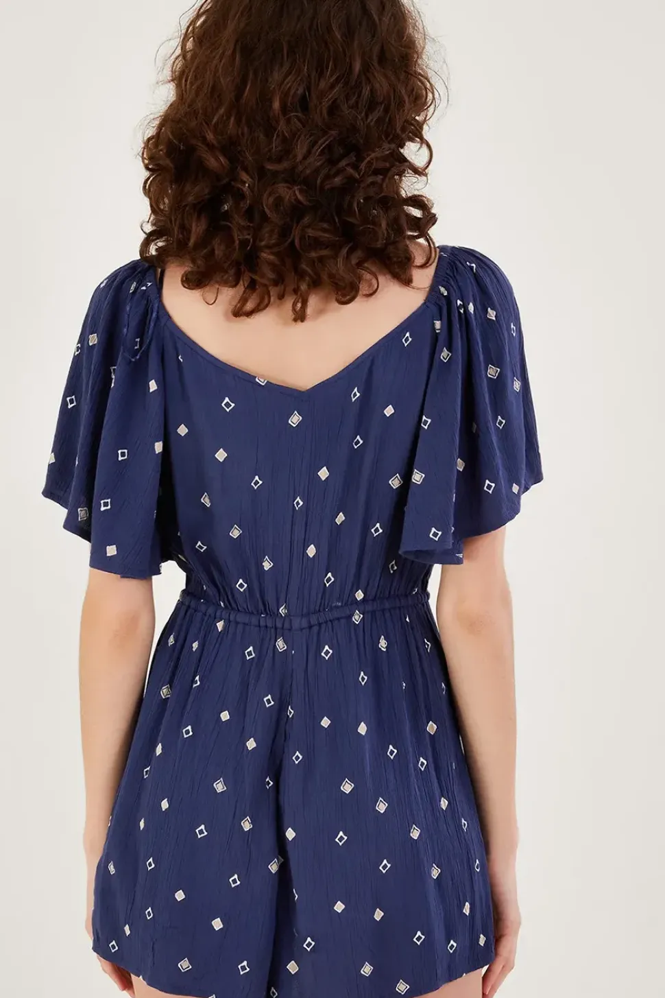 Motif Print Romper