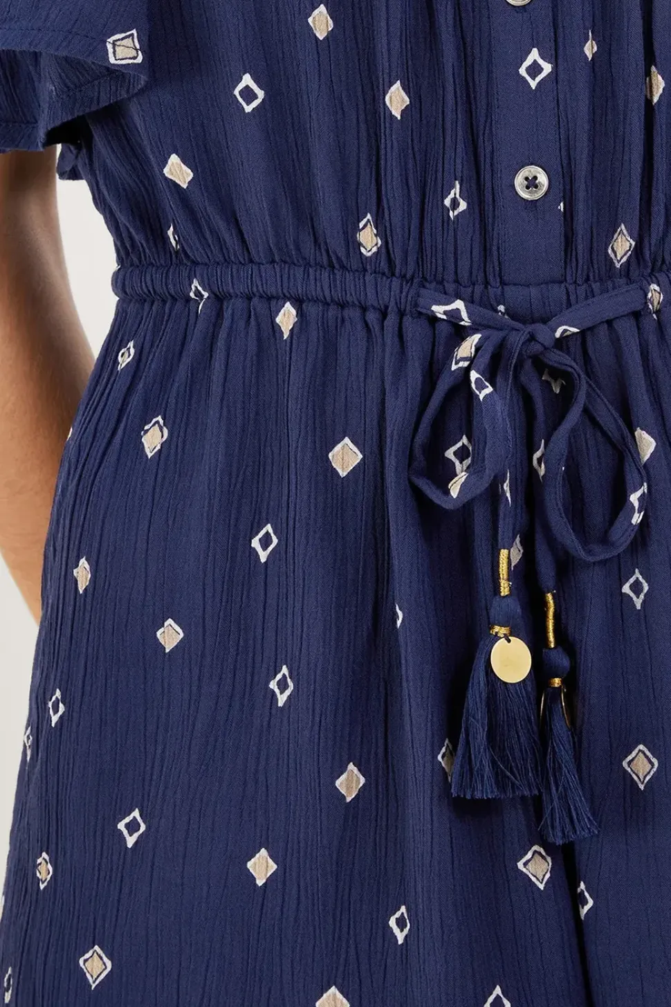 Motif Print Romper