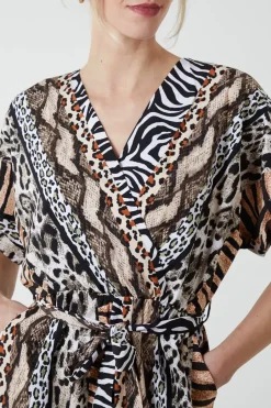 Multi Stripe Animal Jumpsuit