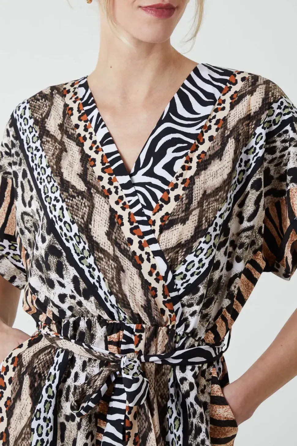 Multi Stripe Animal Jumpsuit