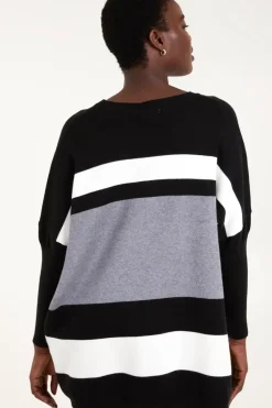 Multi Stripe Colour Block Jumper