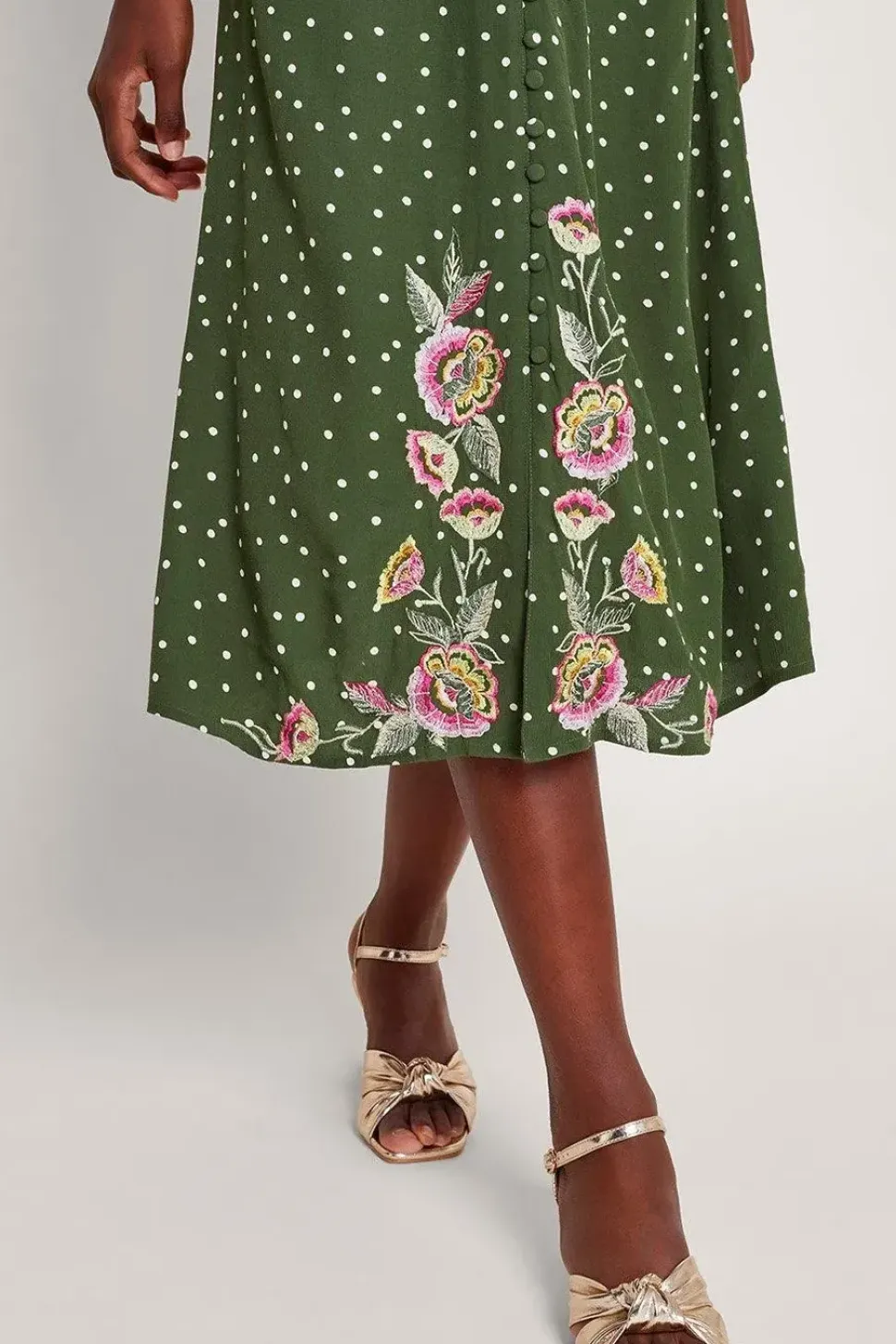Myla Embroidered Tea Dress