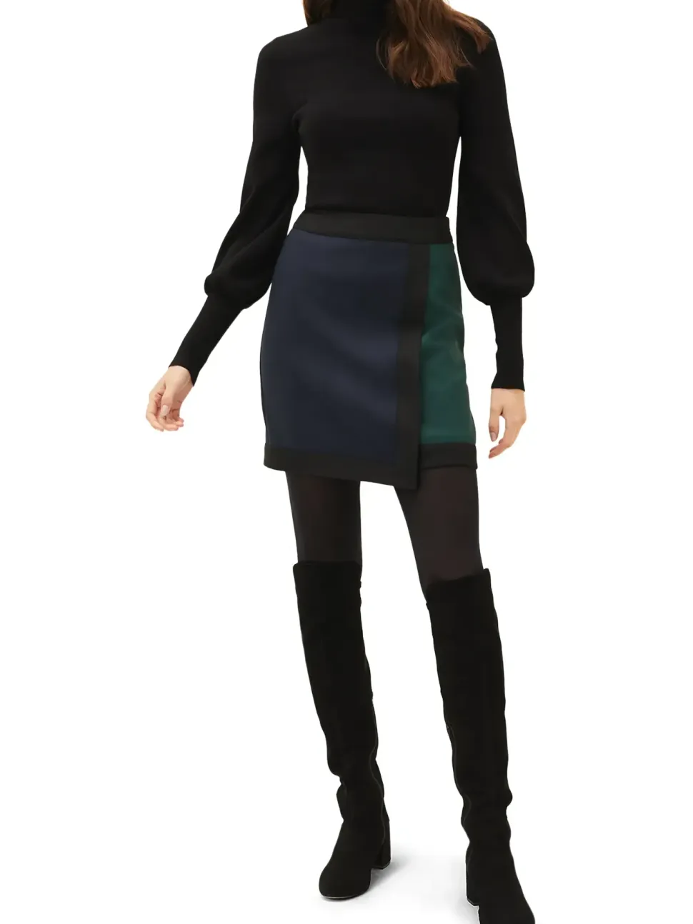 Natalie Colour Block Skirt-Colour Block