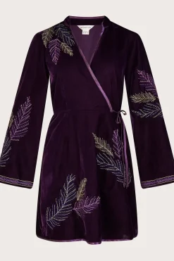 Navi Embellished Velvet Dress