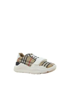 New Regis Sneakers with Velcro Strap and Iconic Check Pattern