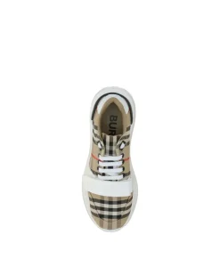 New Regis Sneakers with Velcro Strap and Iconic Check Pattern