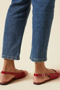 Nicci Pointed Slingback Flat Ballet Pumps